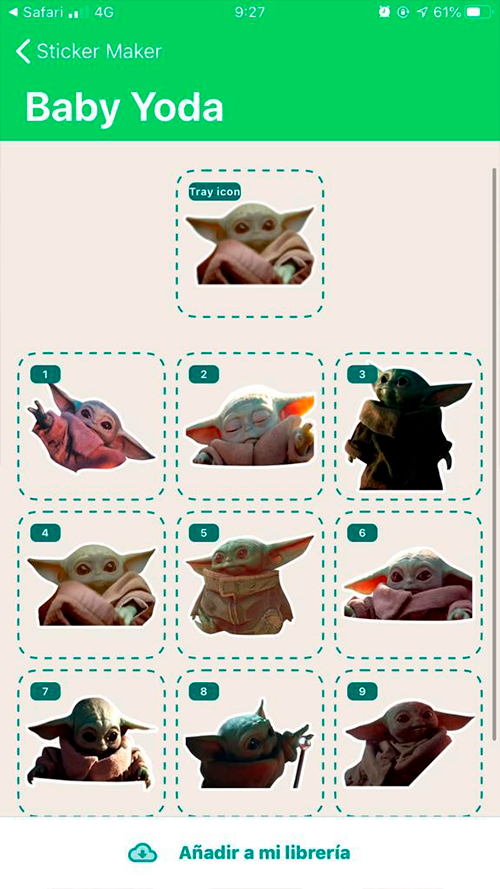 Stickers De Baby Yoda Para Whatsapp Godinez Gourmet